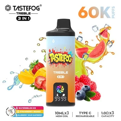 Vape d'un sol ús Tastefog TREBLE 60000 PUFFS 3 EN 1